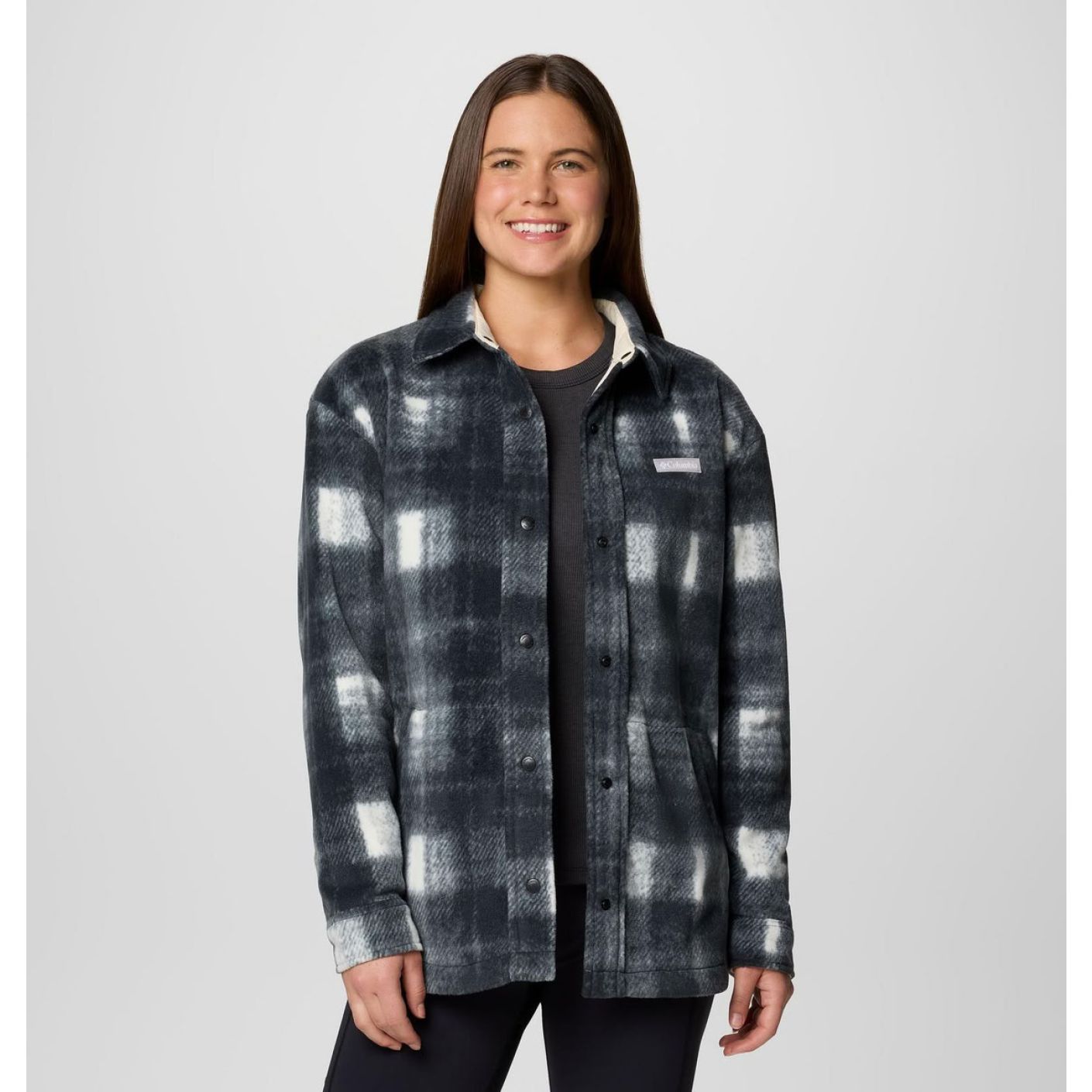 Columbia Camicia Benton Springs II Chalk Omblur Tonal da Donna