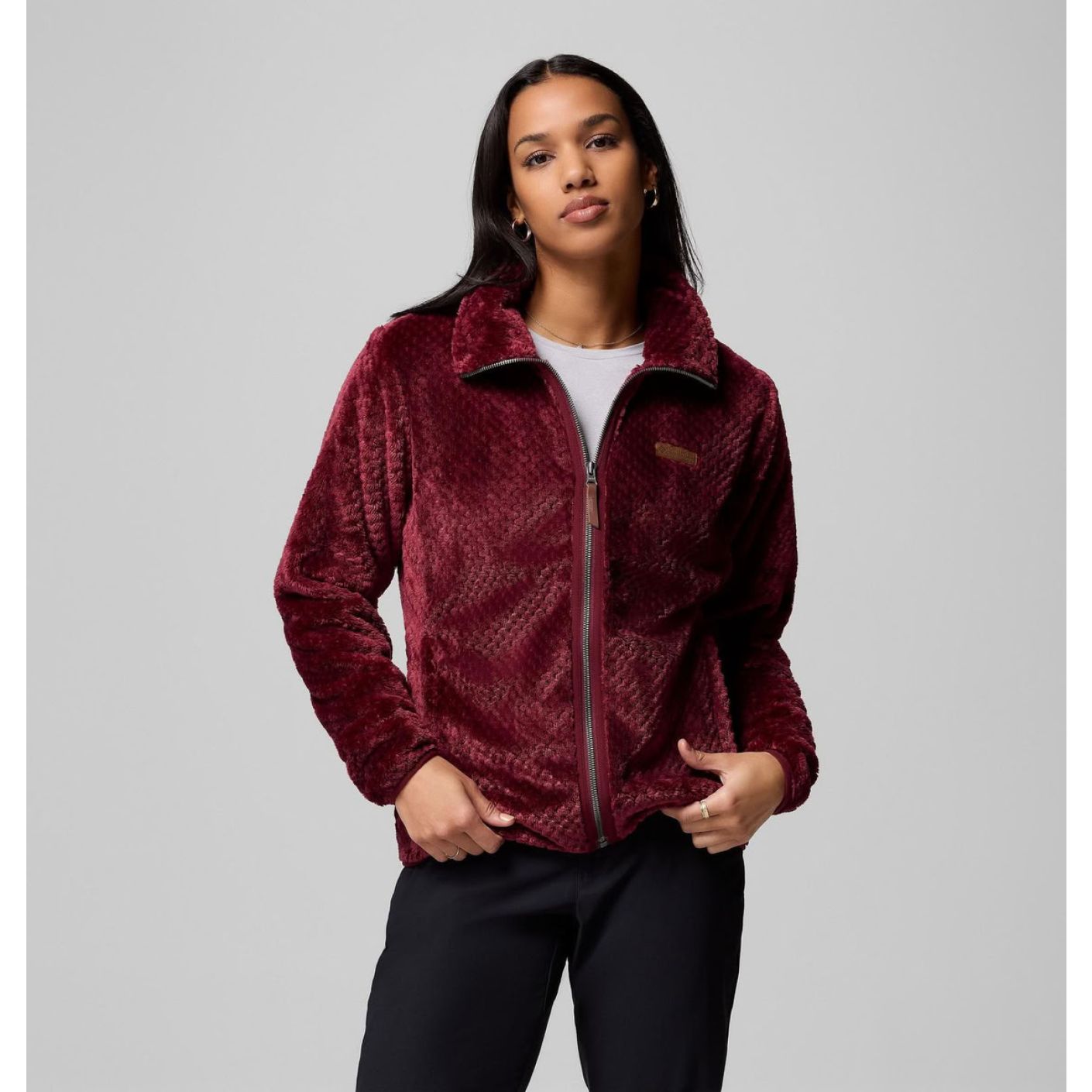Columbia Pile Fire Side II Sherpa Rich Wine da Donna