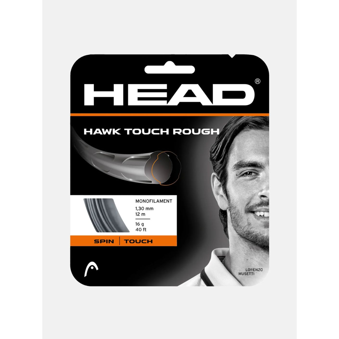 Head Corda Hawk Touch Rough Black