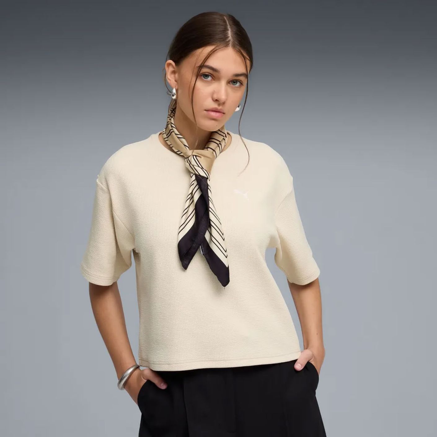 Puma T-Shirt Relaxed Essential Elevated Alpine Snow da Donna 