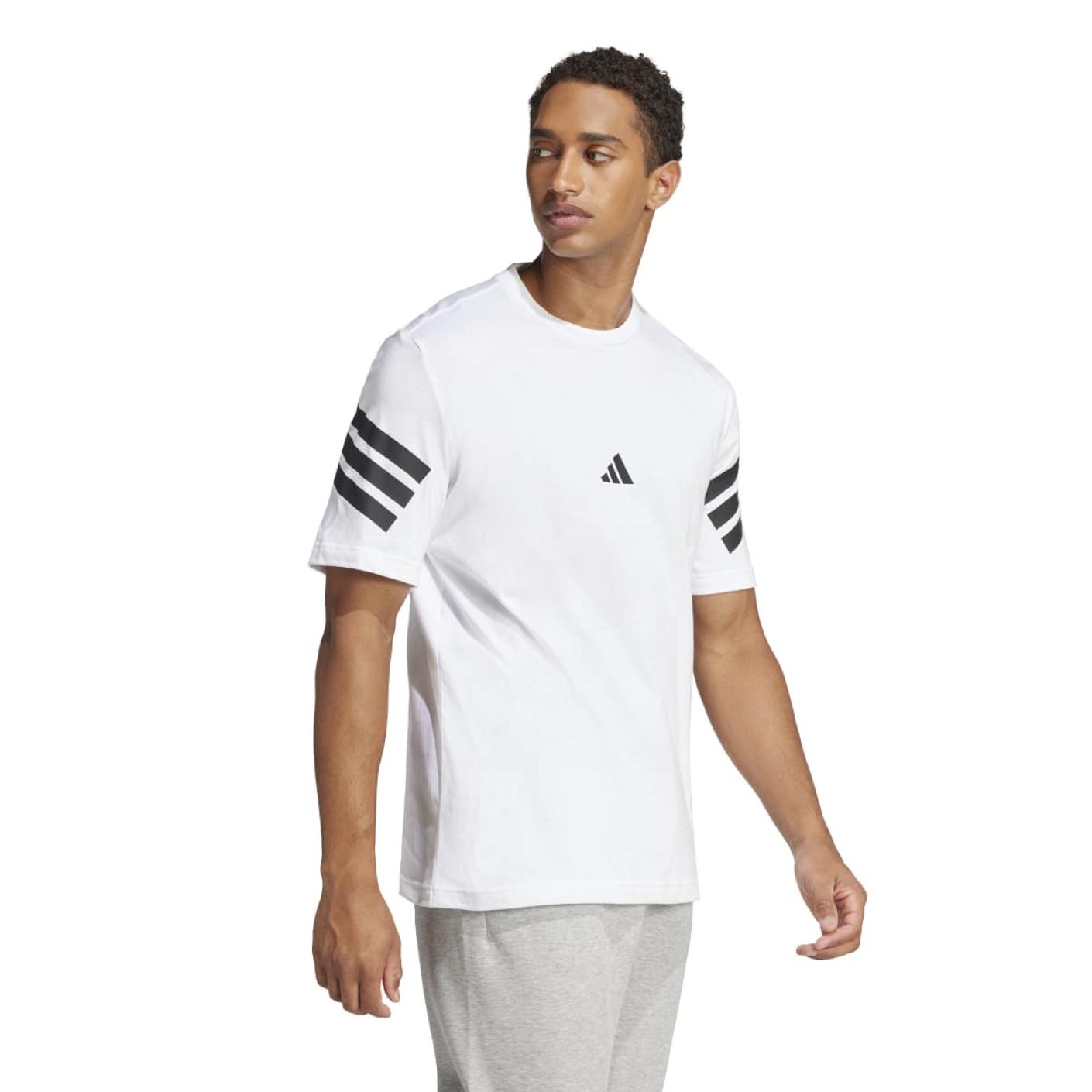Adidas T-Shirt Future Icons 3-Stripes white da Uomo