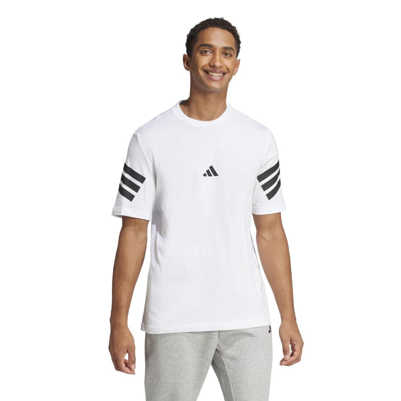Adidas T-Shirt Future Icons 3-Stripes white da Uomo