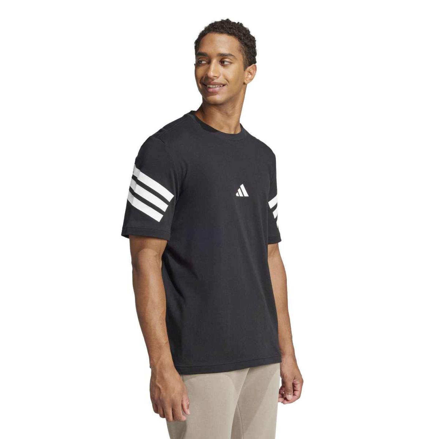 Adidas T-Shirt Future Icons 3-Stripes black da Uomo