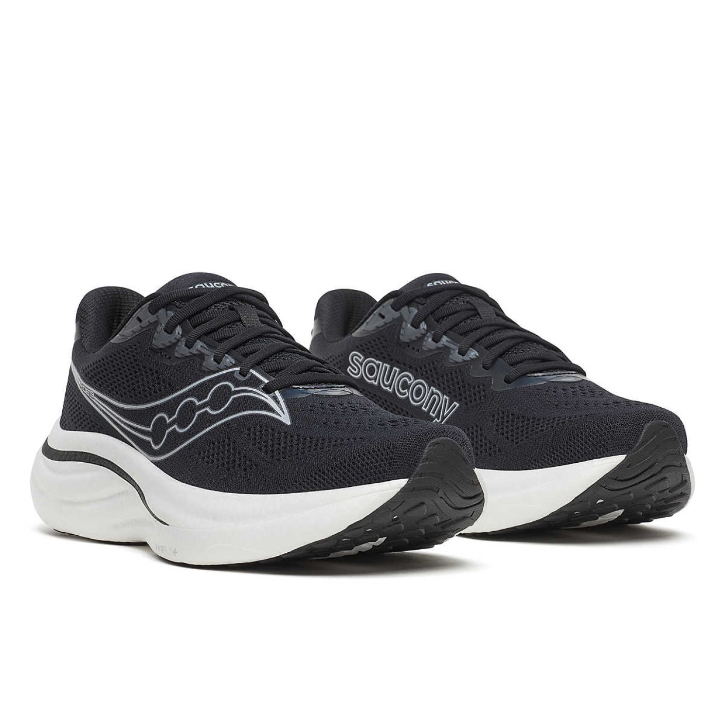 Saucony Ride 19 Black/Silver da Uomo