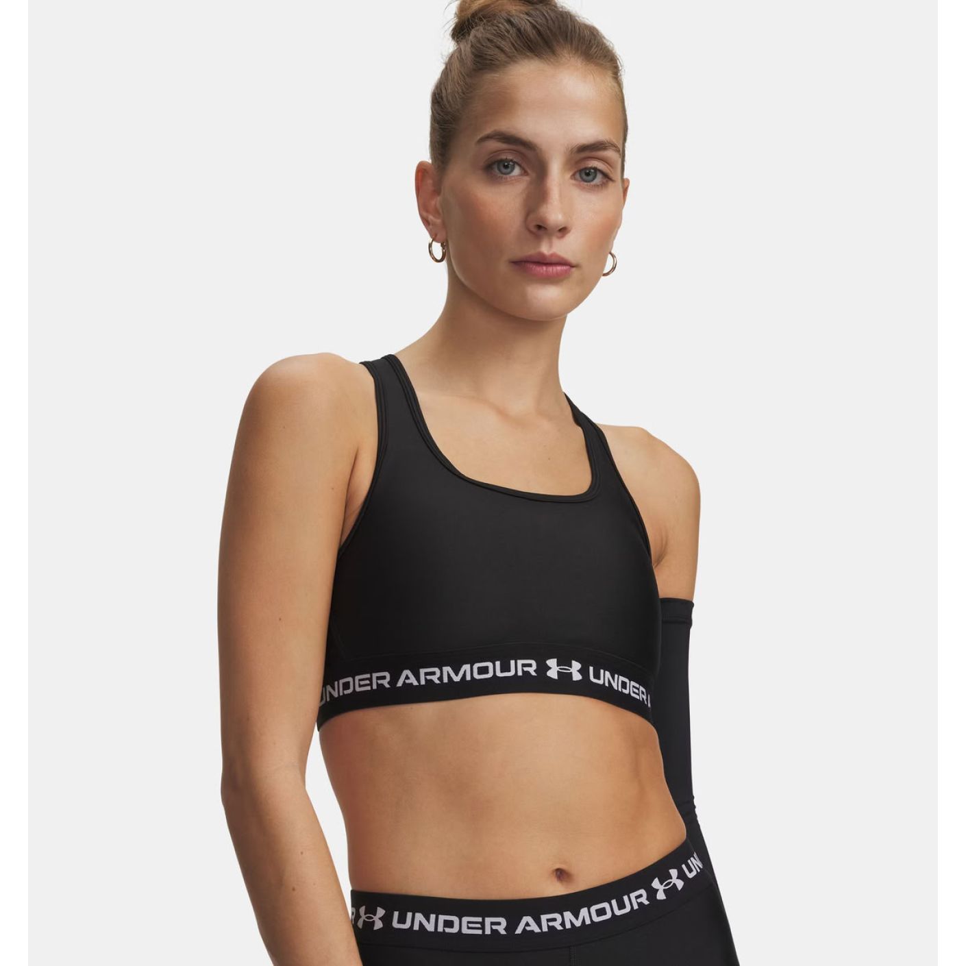 Under Armour Crossback Mid Bra Tech Black for Women