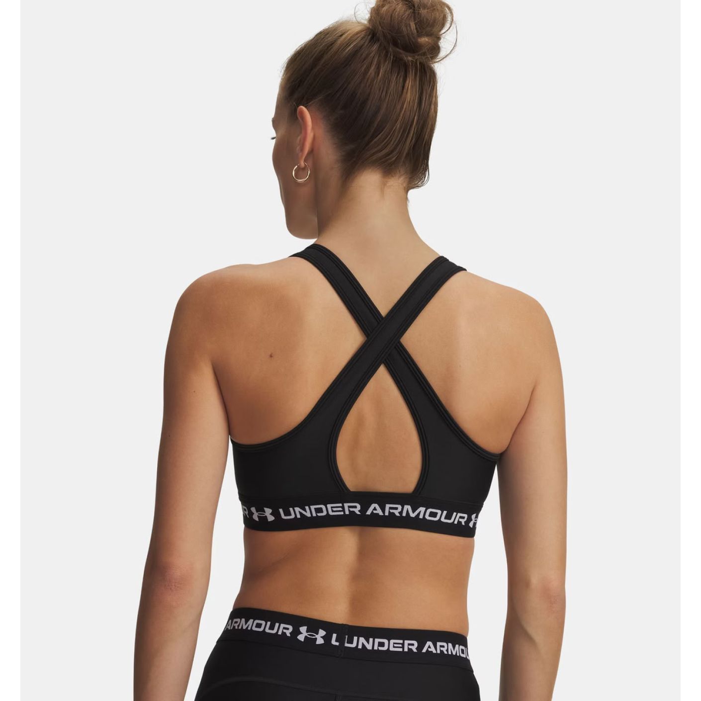 Under Armour Crossback Mid Bra Tech Black for Women