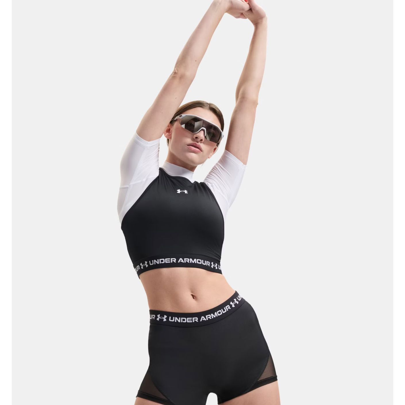 Under Armour HeatGear Mesh Ultimate Black/White Women's Tank Top