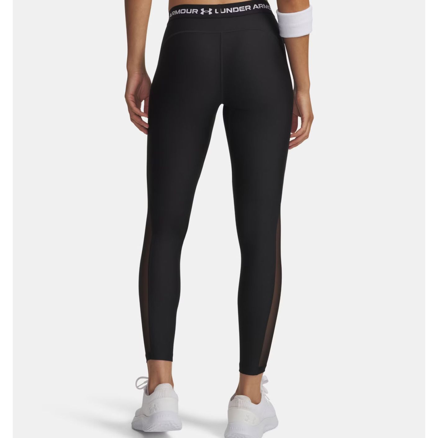 Under Armour Leggings HeatGear Mesh Ultimate Schwarz/Weiß