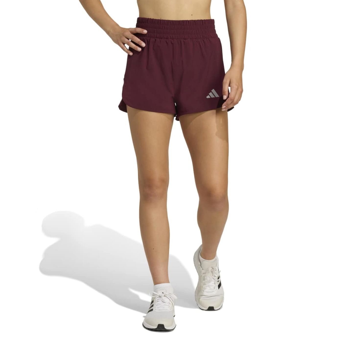 Adidas Pantaloncini Racer pacer Woven Maroon da Donna