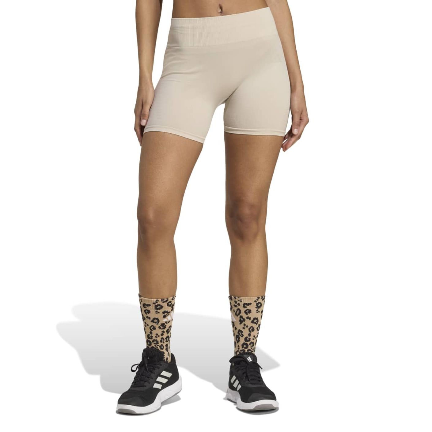 Adidas Leggings Workout Essentials 4 Zoll in Mesh für Damen