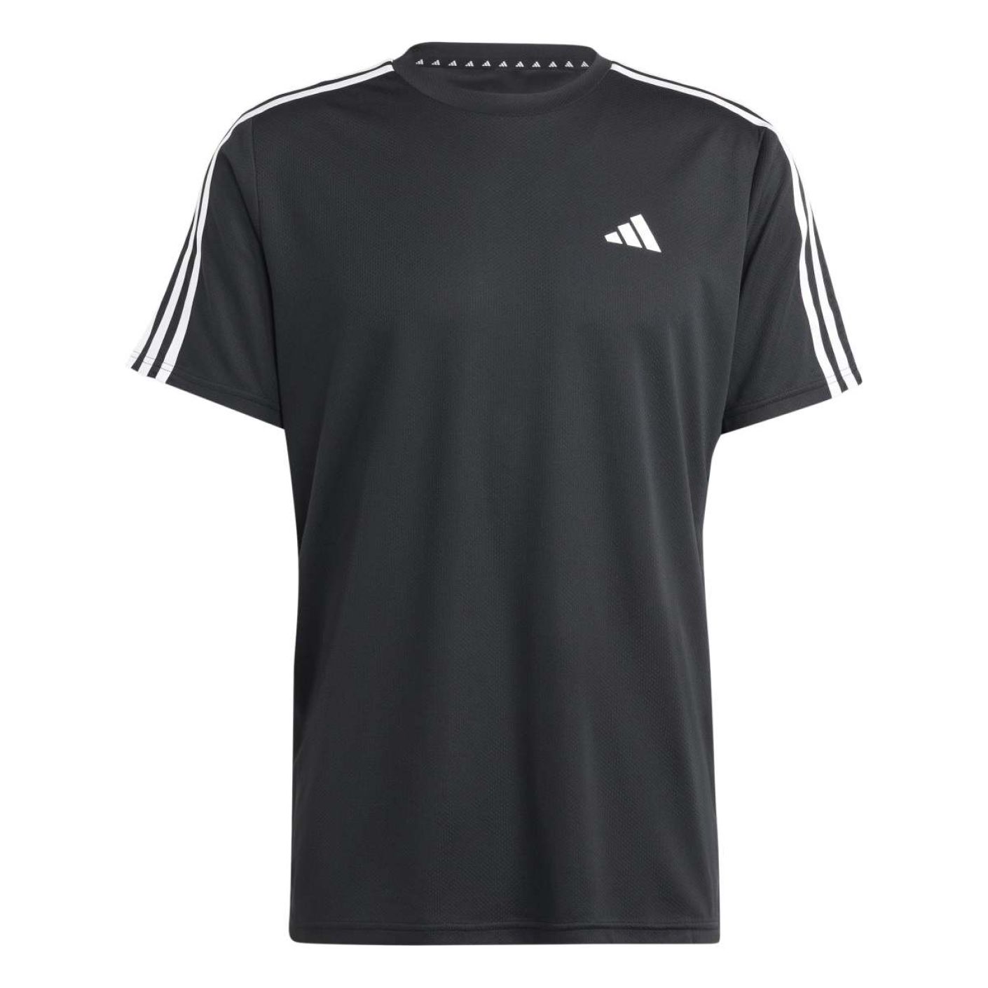 Adidas T-Shirt Train Essentials 3-Stripes Schwarz für Herren