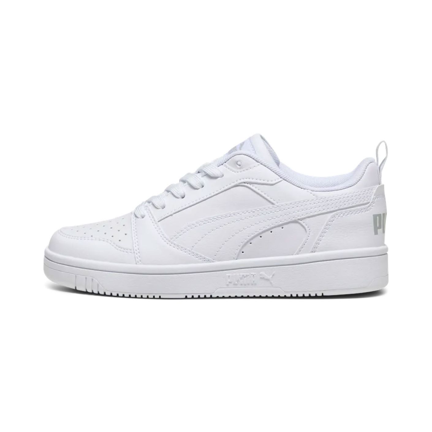 Puma Rebound V6 Low Junior White/Cool Light Gray