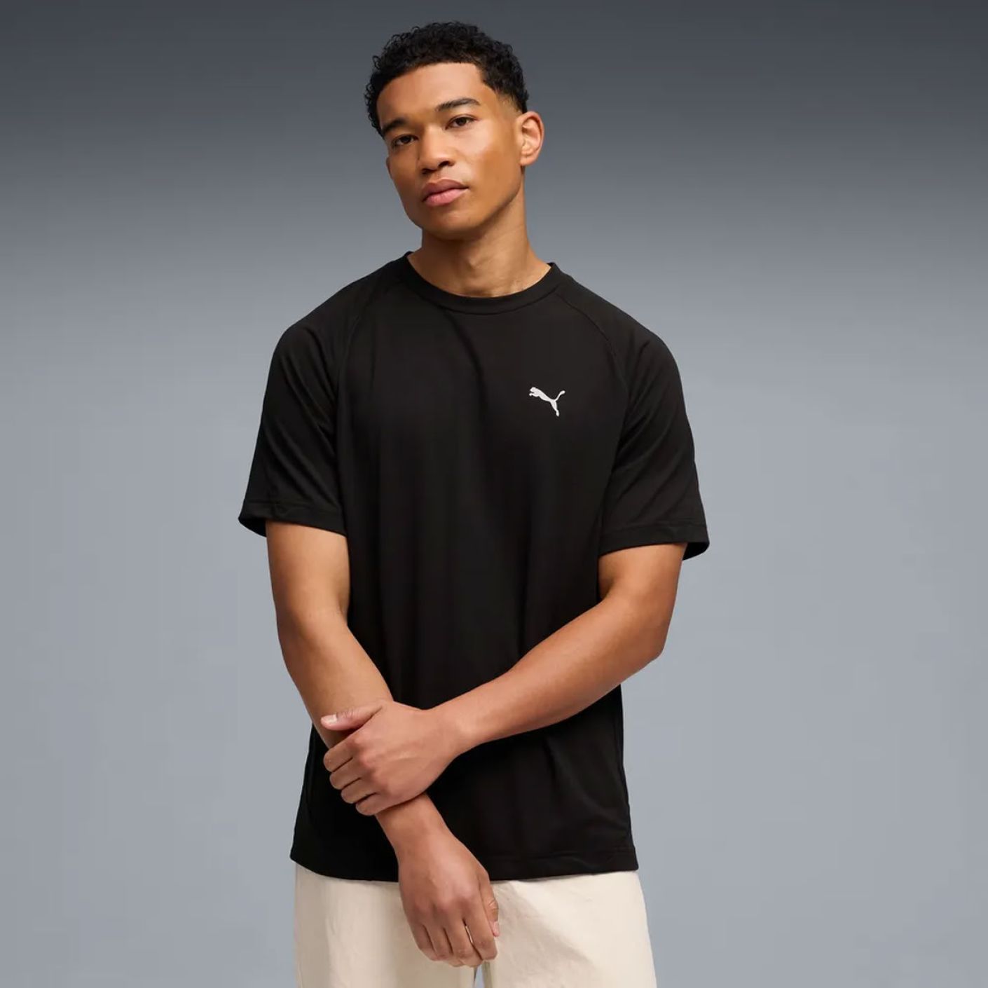 Puma T-Shirt Evostripe Black da Uomo