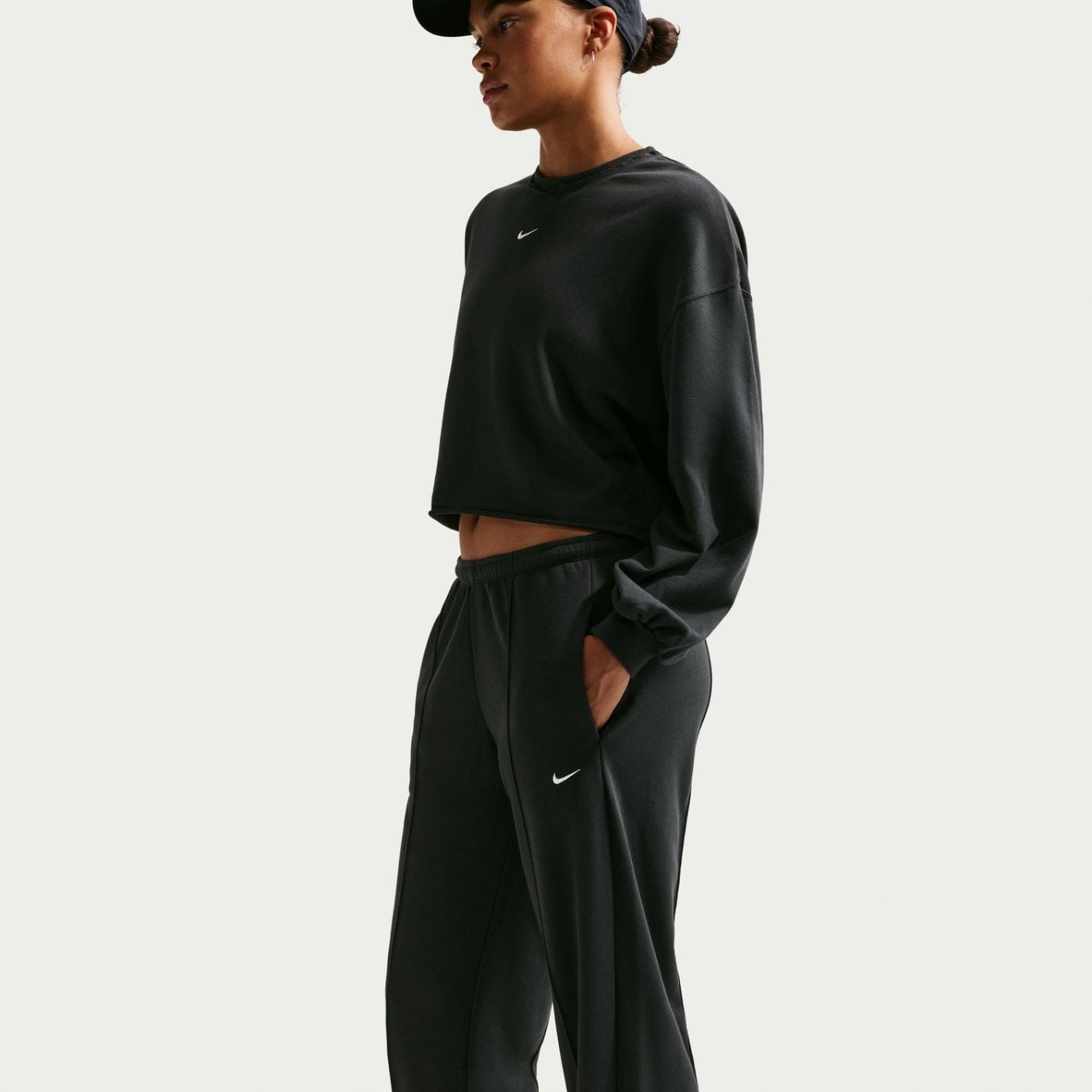 Nike Jogger Chill Terry Black/Sail da Donna