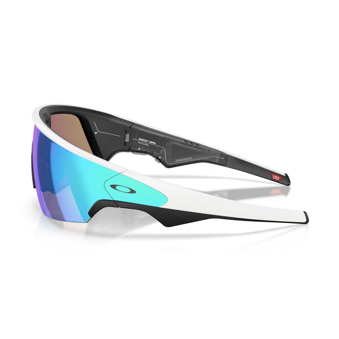 Oakley Occhiali Meta Vanguard Lente Prizm Sapphire, Montatura White