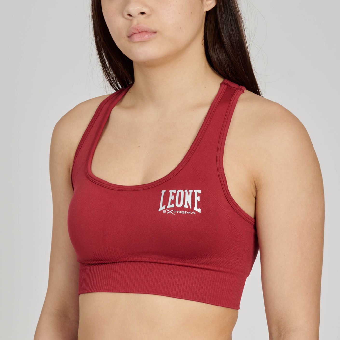 Leone Top Logo Rosso da Donna