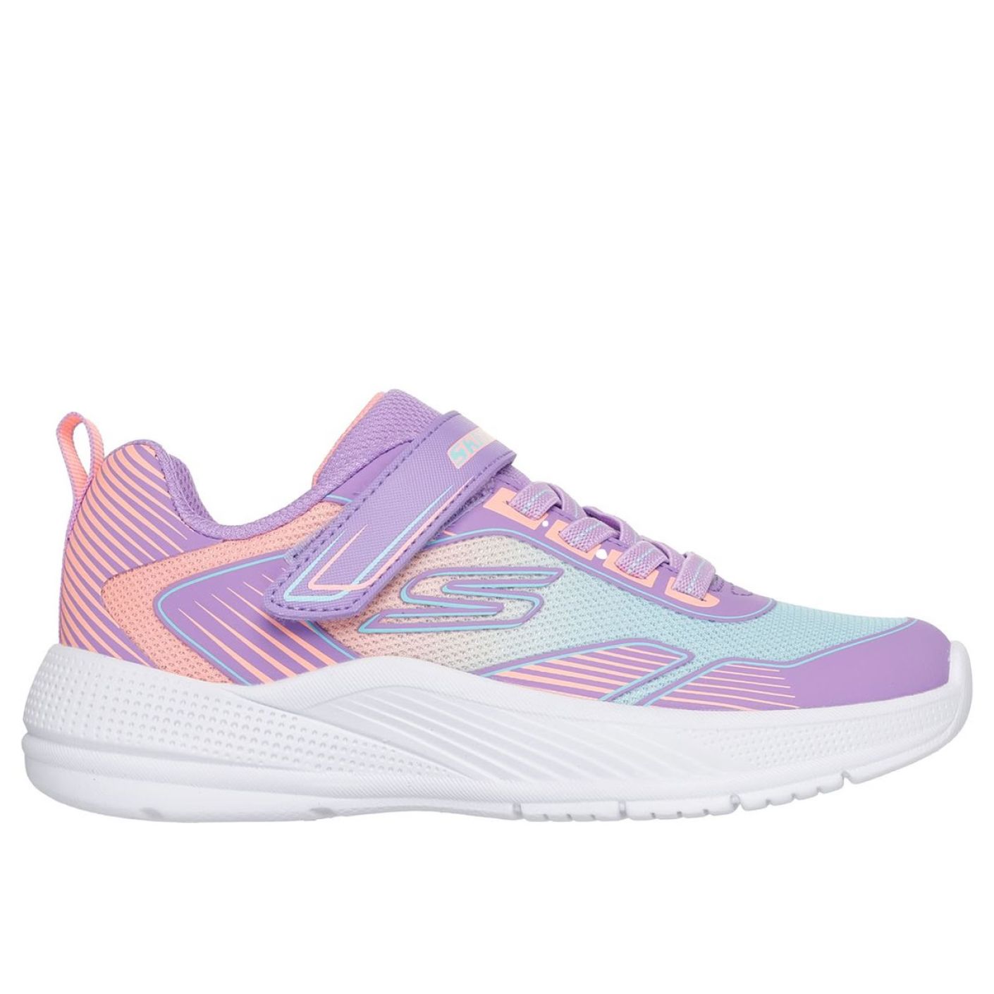 Skechers Microspec Advance - Oasis Point Viola Fluo/Multicolore da Bambina