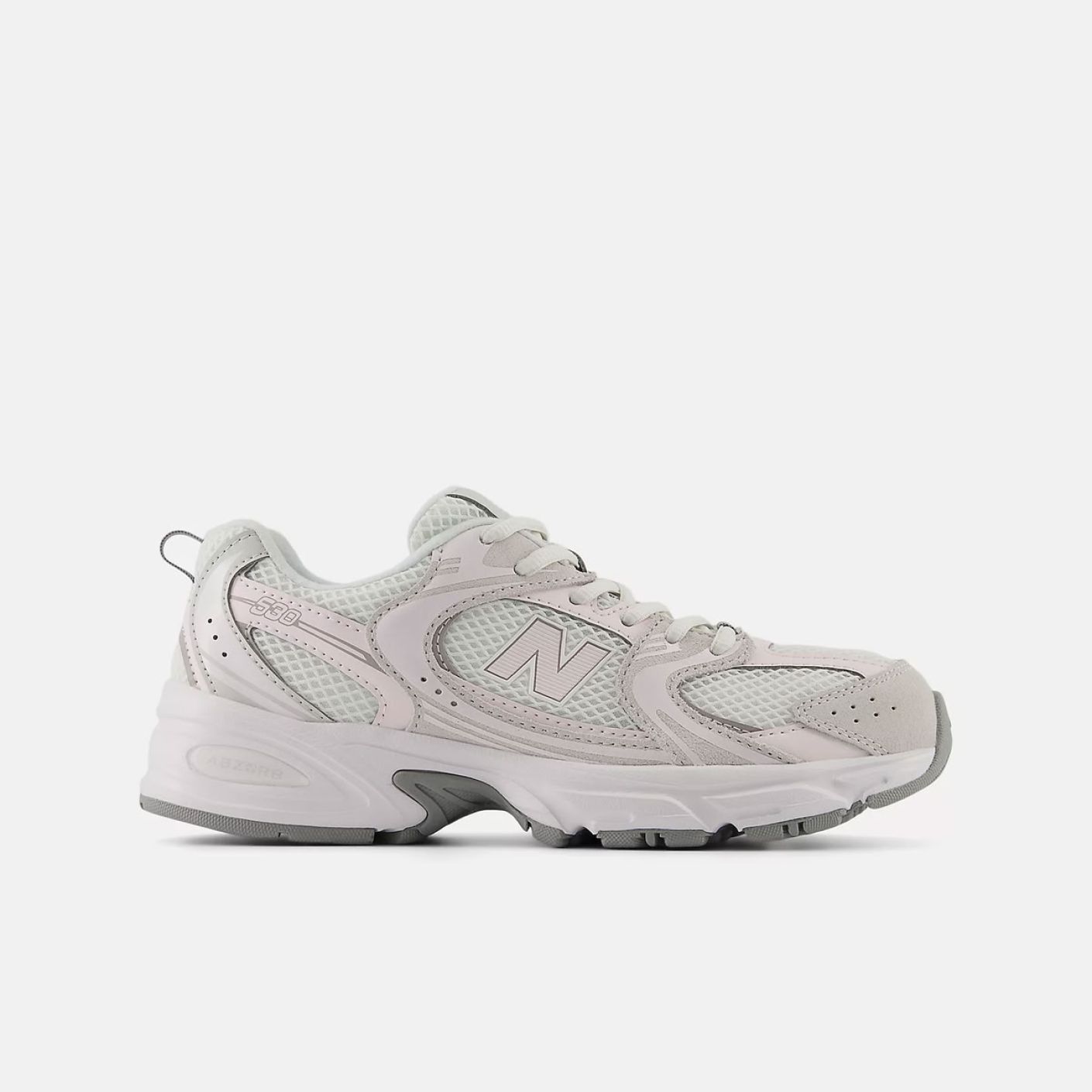 New Balance 530 Grey Matte/Pink Salt for Girls