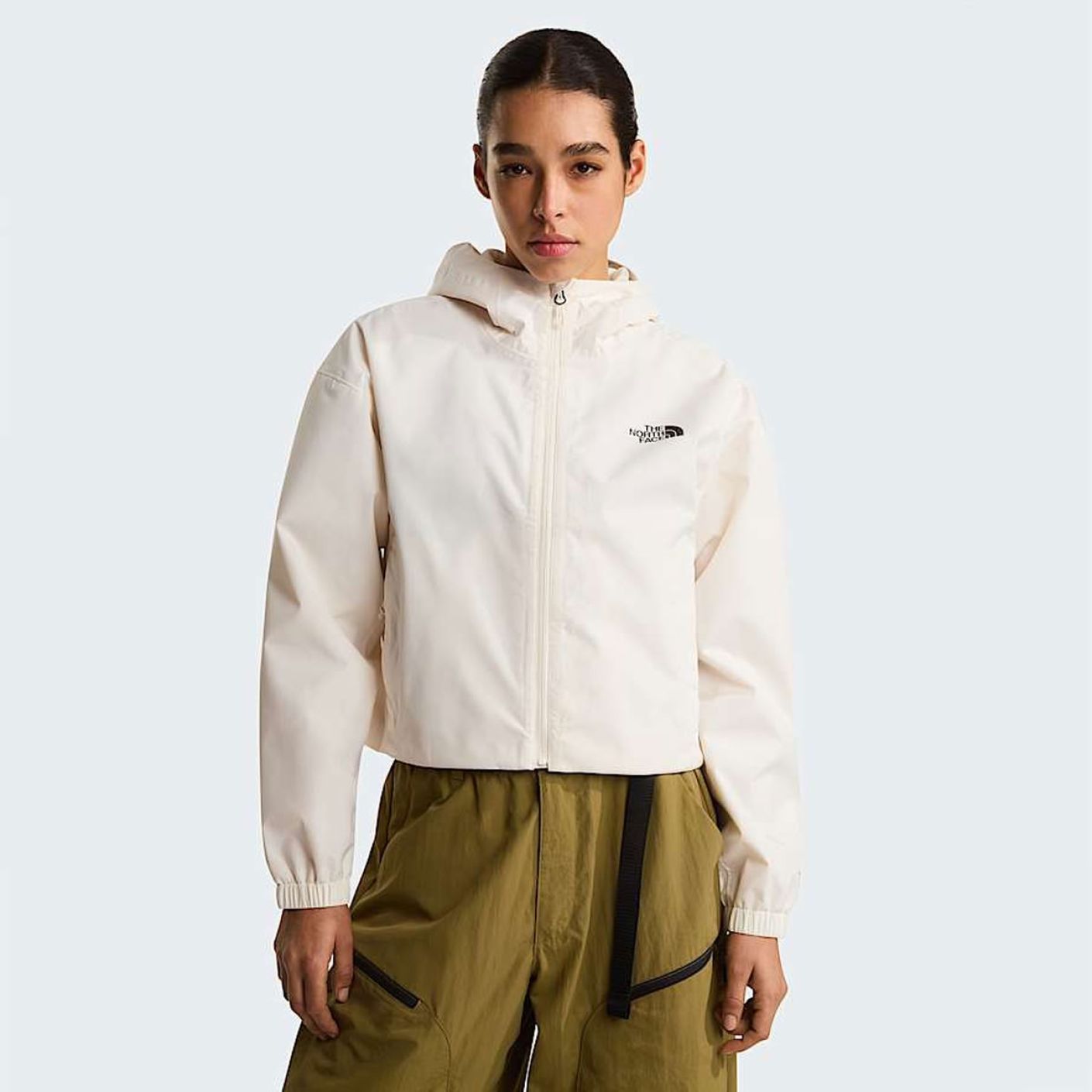 The North Face Giacca Crop Quest DryVent White Dune da Donna