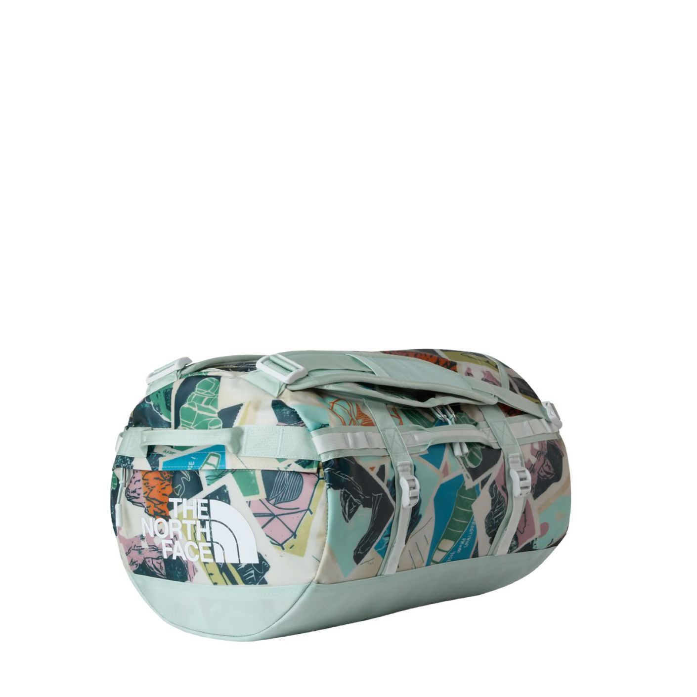 The North Face Duffel Base Camp S Opal Frost/Postcards Print/Pearl Stone