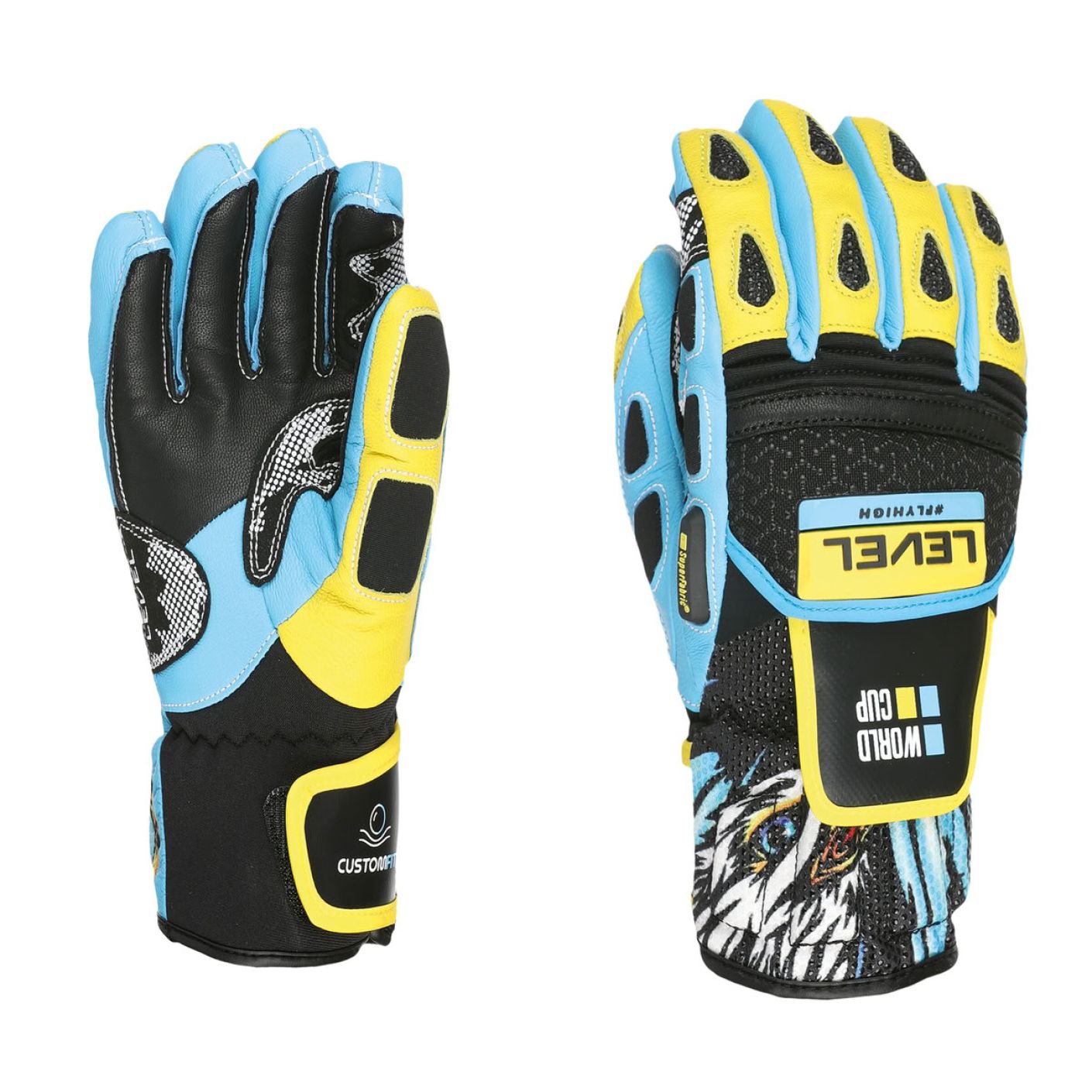 Level Guanti Sci Worldcup CF Junior Yellow/Blue