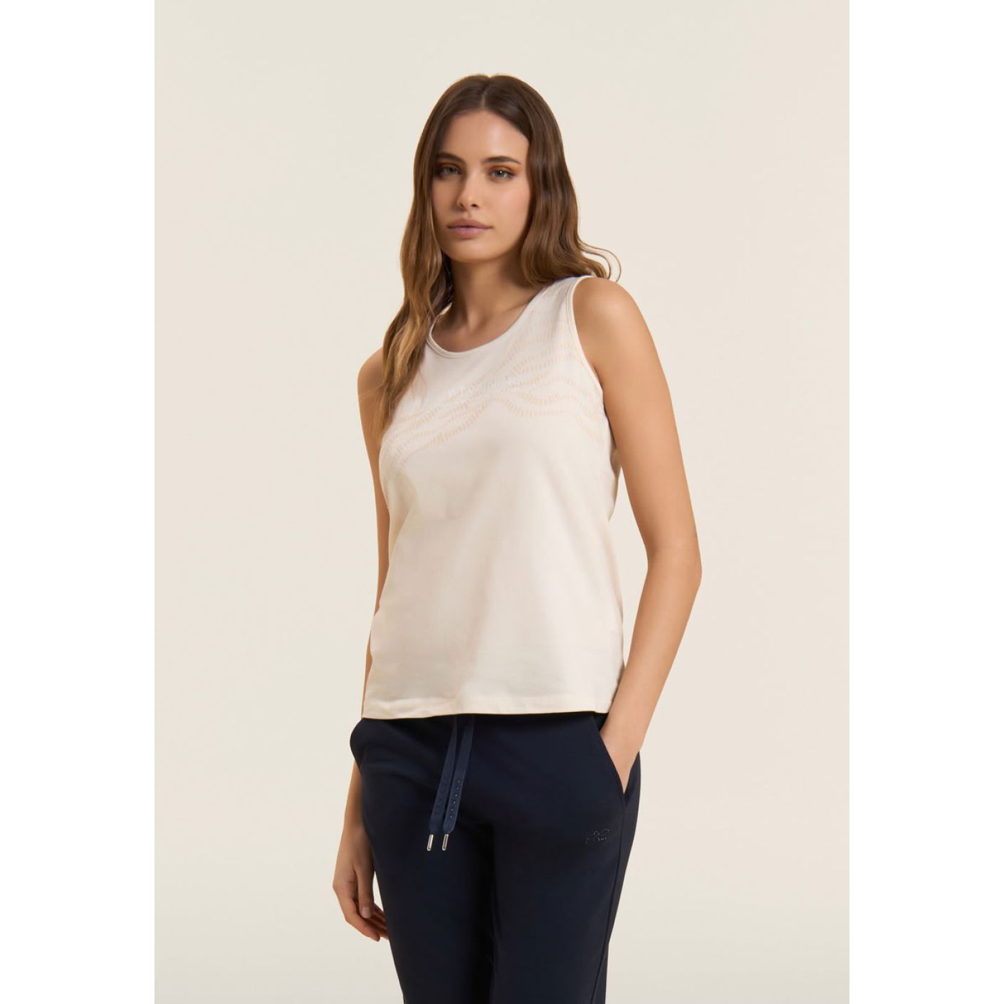 Freddy Canotta con dettaglio Cut-Out Whitecup Grey da Donna