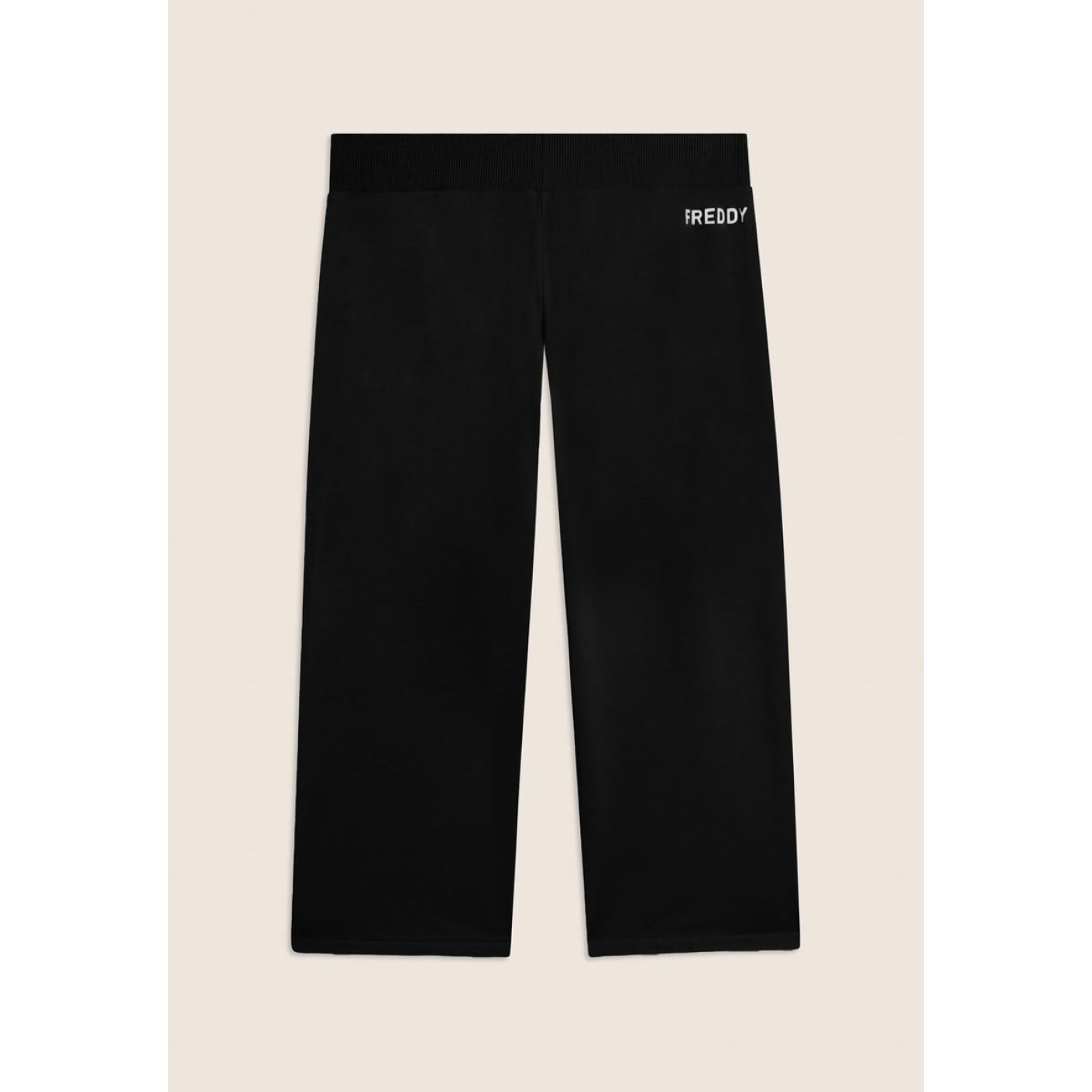 Freddy Pantalone Corsaro con fondo stondato Nero da Donna