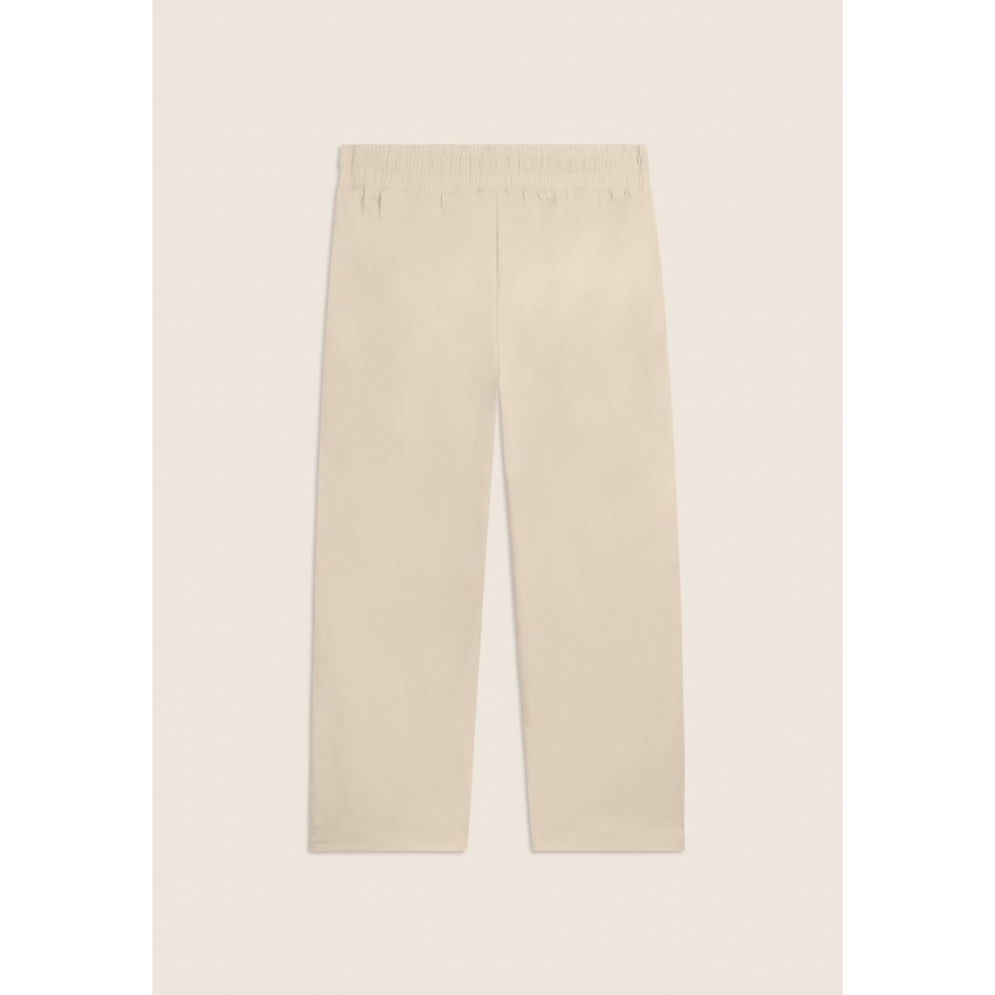 Freddy Pantalone Cropped in Popeline elasticizzato Whitecup Grey da Donna