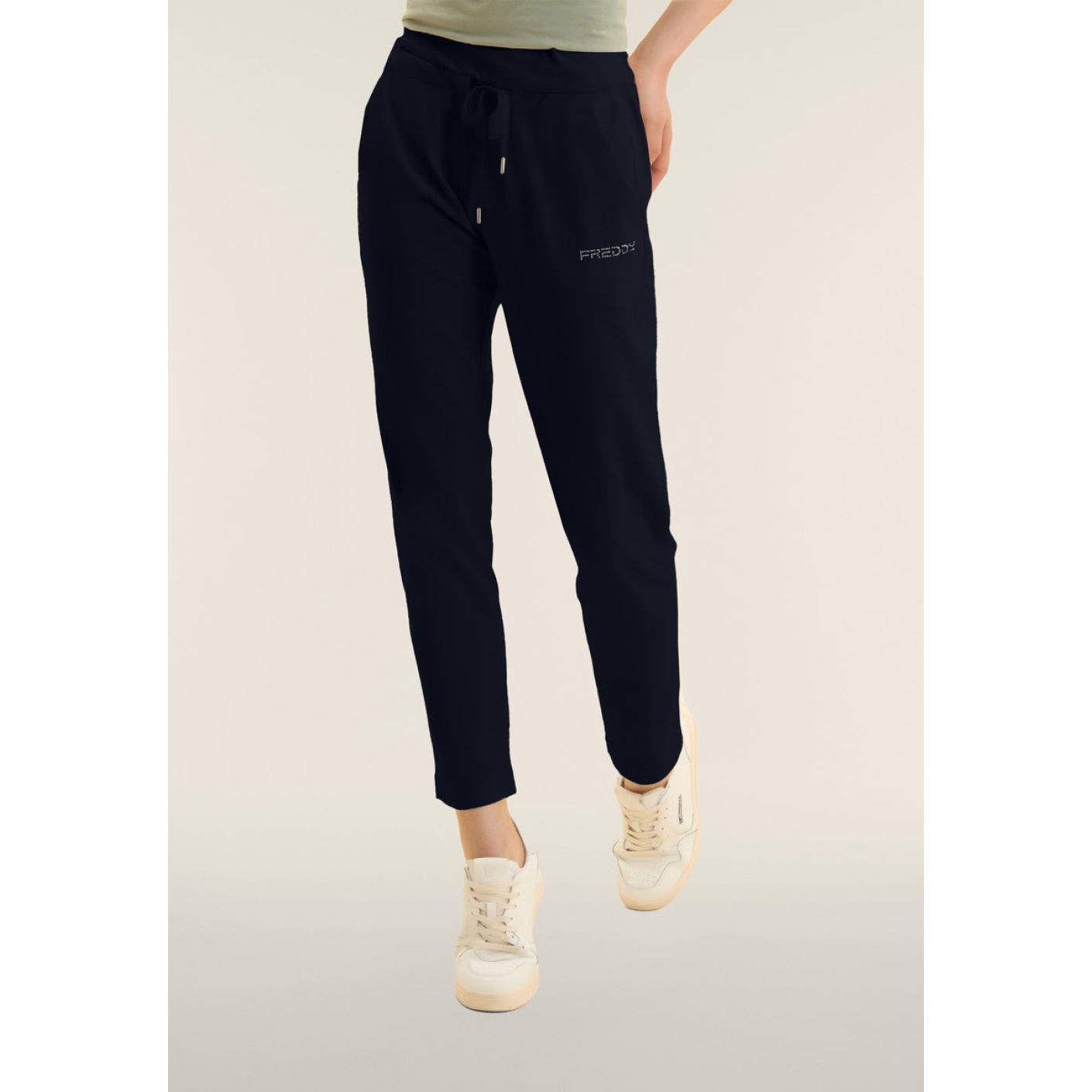 Freddy Pantalone con coulisse Jersey Elasticizzato Dark Sapphire da Donna