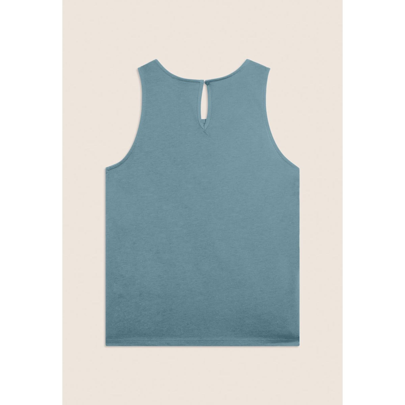Freddy Flared Tank Top with Floral Embroidery Azzurra for Women