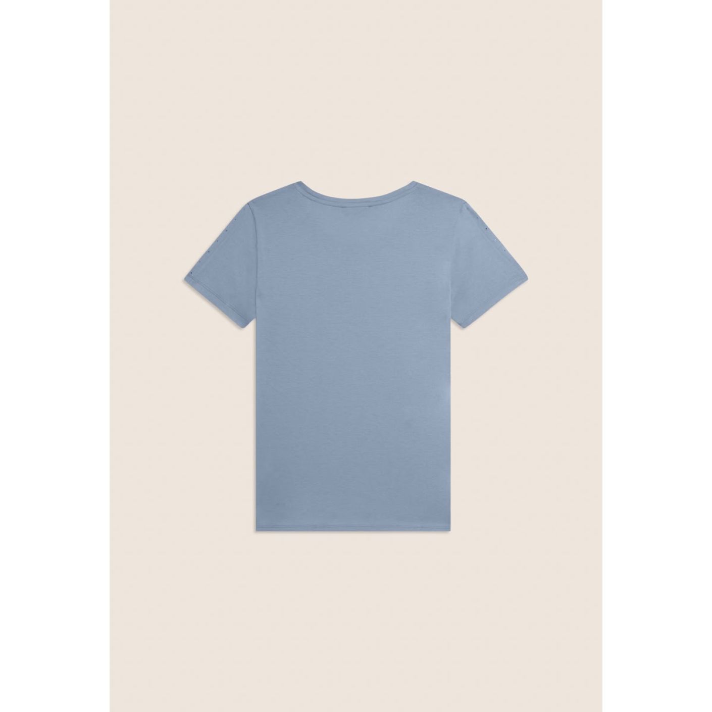 Freddy T-Shirt with cut-out detail and rhinestones Ashley Blue for Women