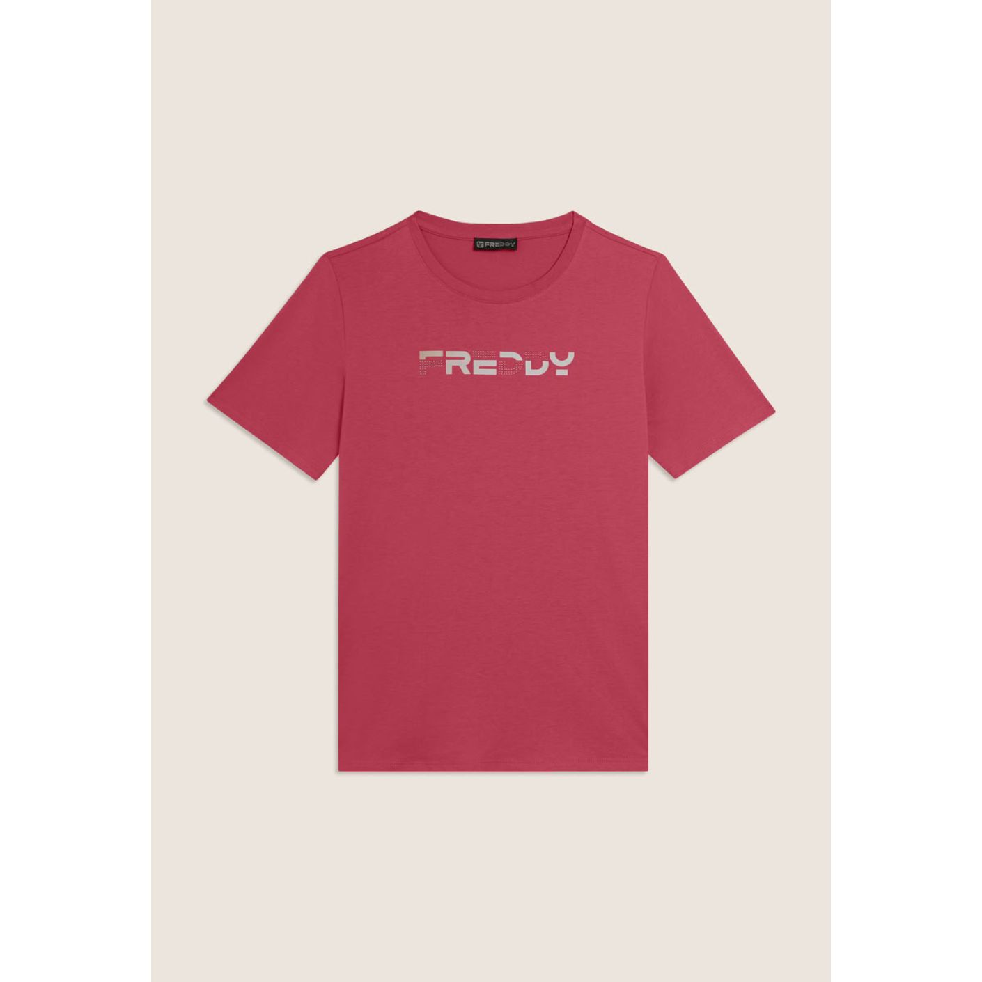 Freddy T-Shirt with Holographic Logo Pink Lemonade for Women