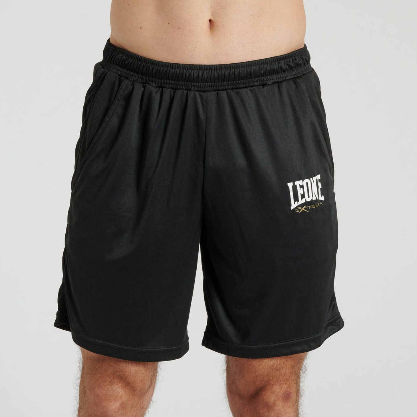 Leone Men's Black Logo Shorts