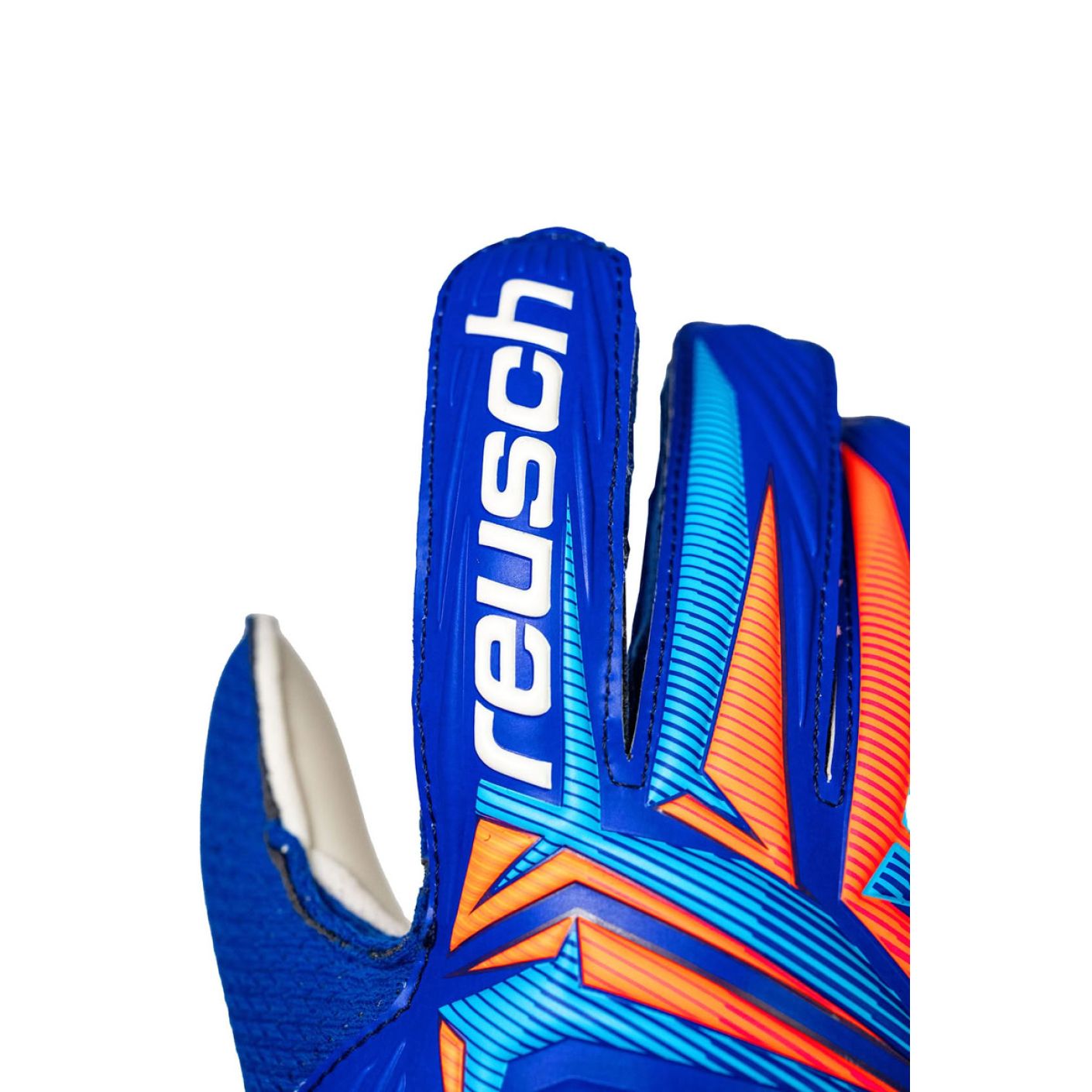 Reusch Guanti Attrakt Solid Junior Sharp Blue/White/Shock Orange