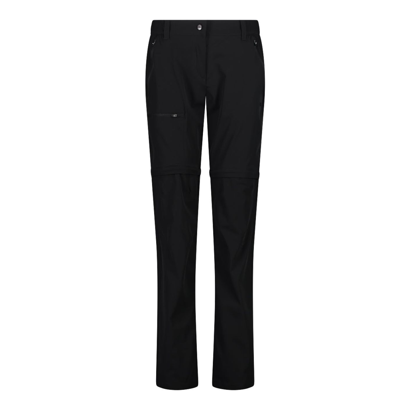 CMP Zip Off Cargo Pants with Pockets Black for Women