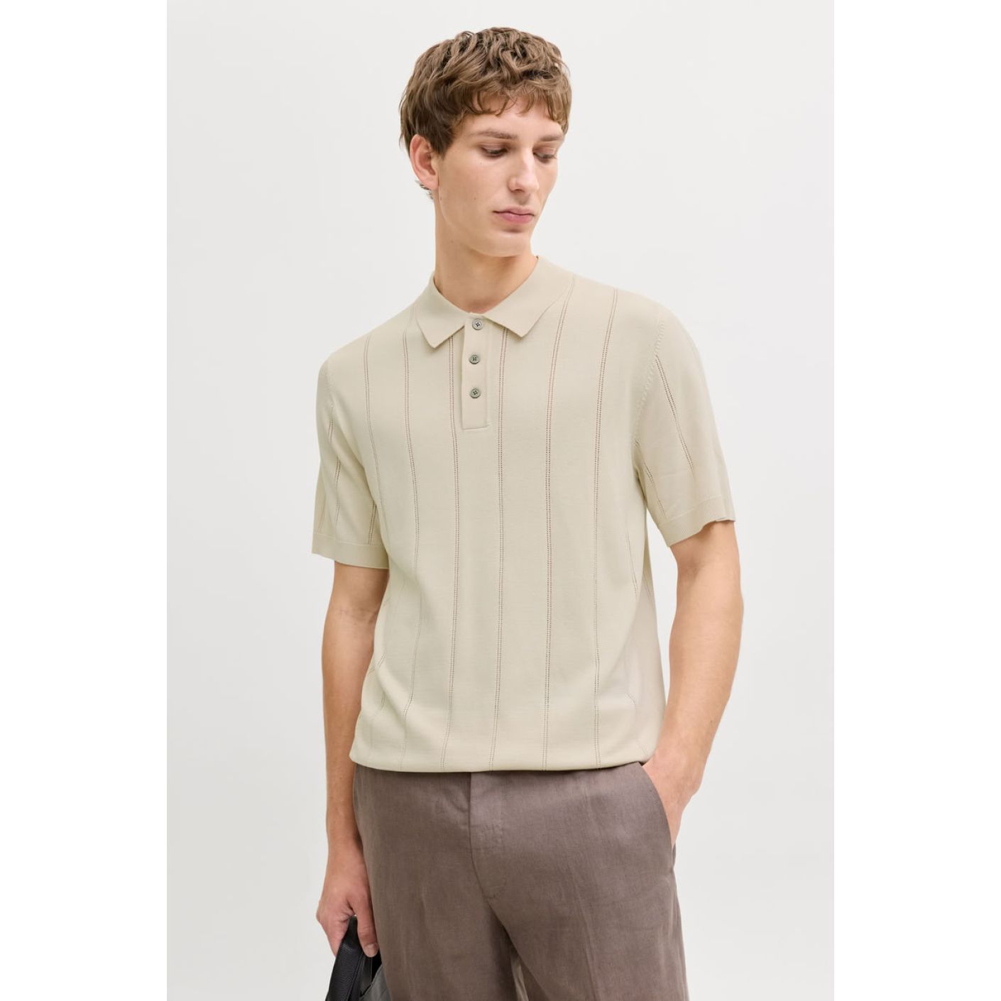Jack & Jones Polo in Knit Ancient Scroll for Men