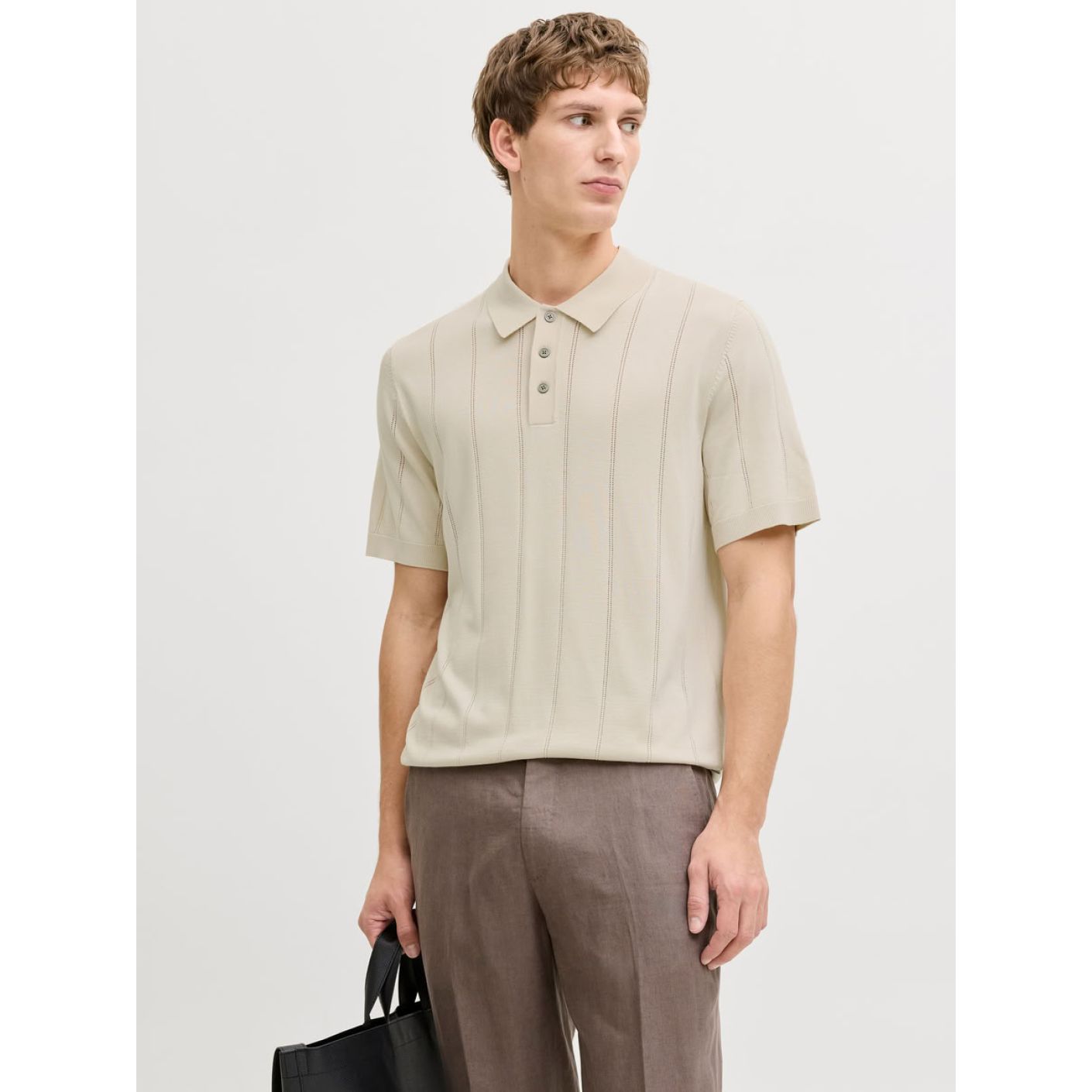 Jack & Jones Polo in Knit Ancient Scroll for Men