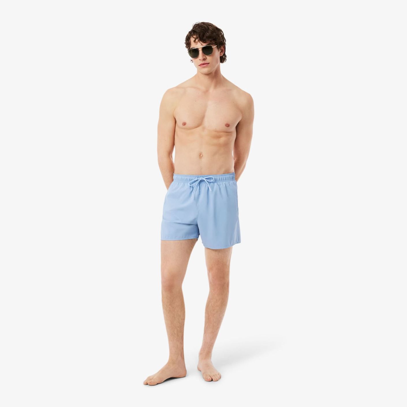 Lacoste Costume asciugatura rapida Bleu Clair/Vert-38I da Uomo