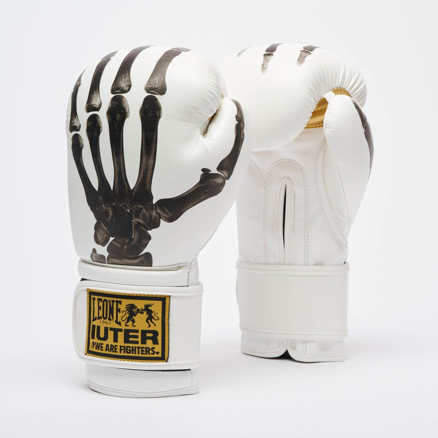 Leone Boxing Gloves X Iuter White