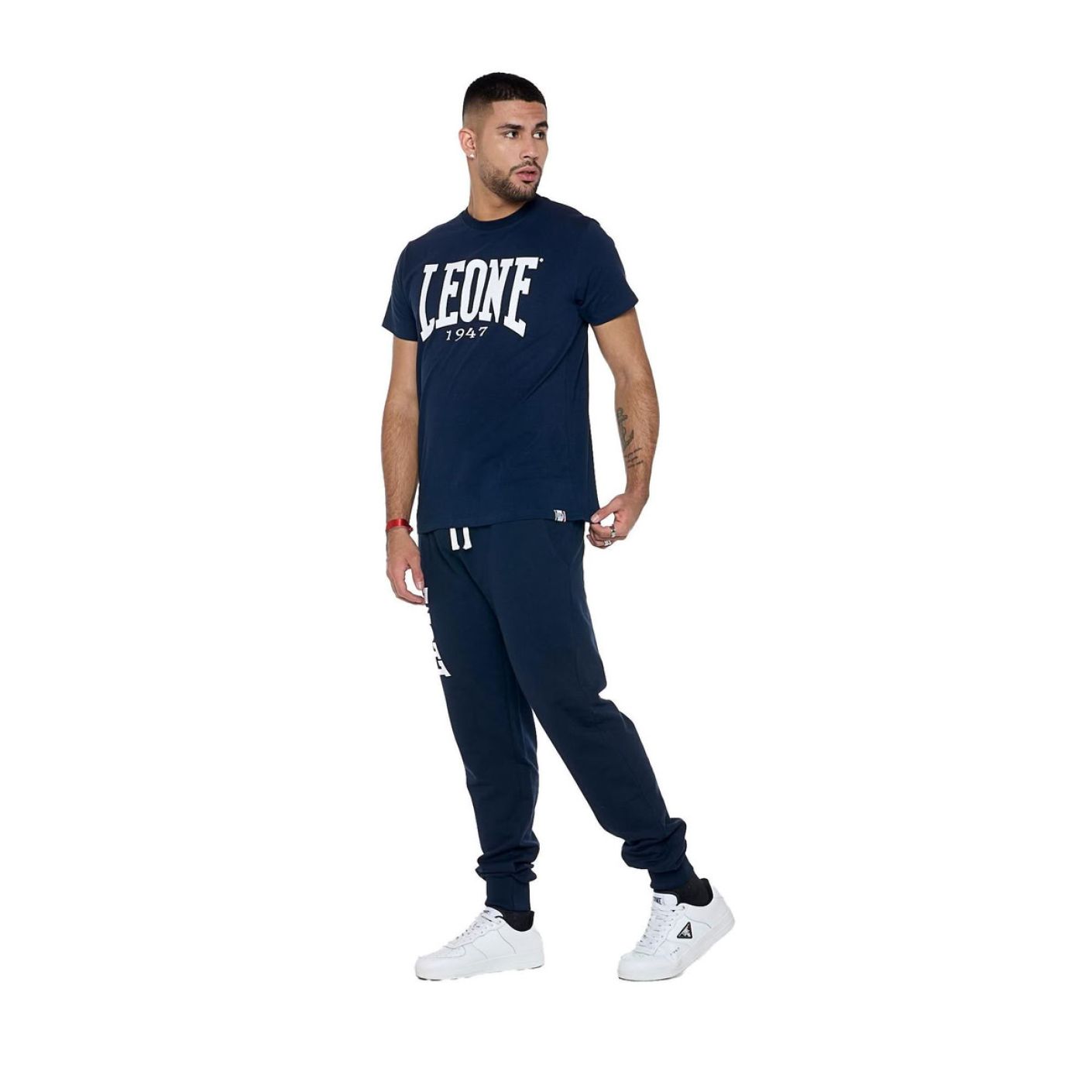 Leone T-Shirt Big Logo Navy Blue da Uomo