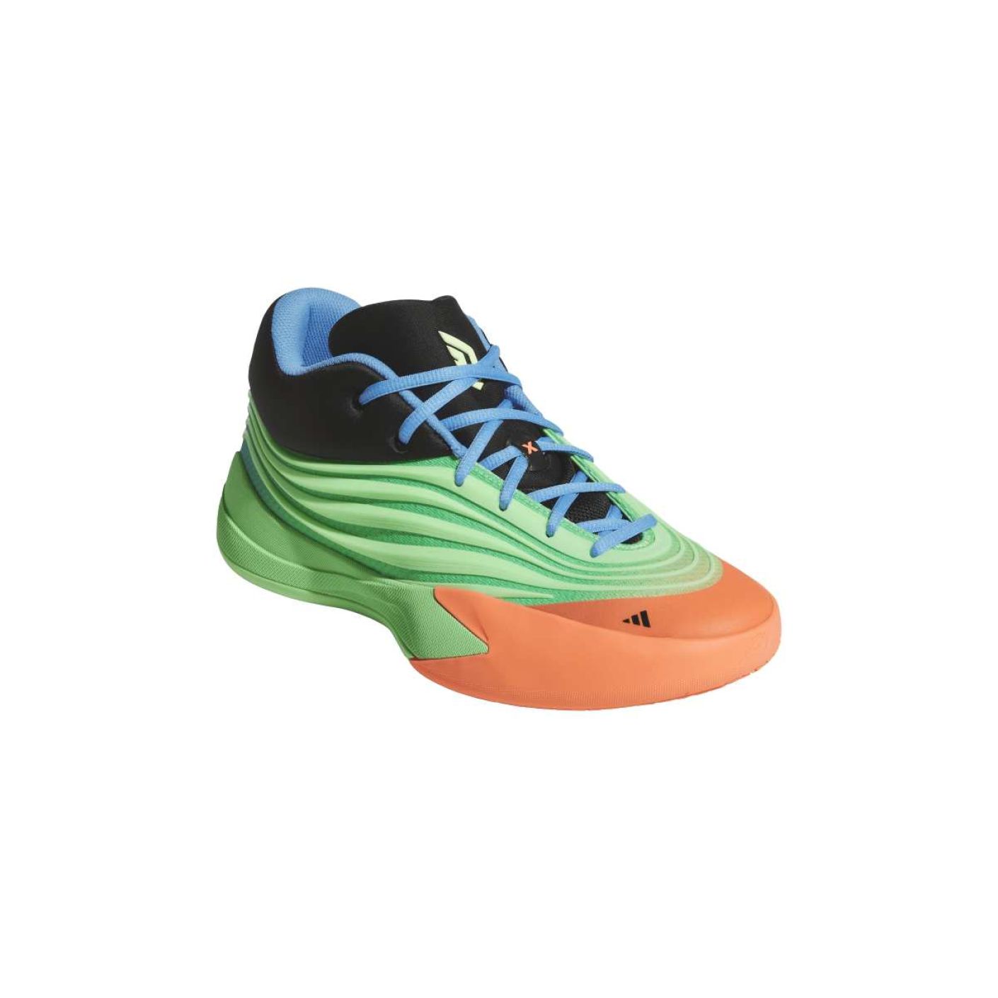 Adidas Dame X Lime Burst/Signal Coral/Blue Burst