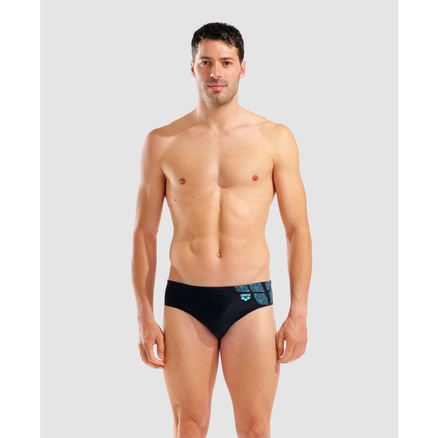 Arena Slip da nuoto Kikko Black/Water da Uomo