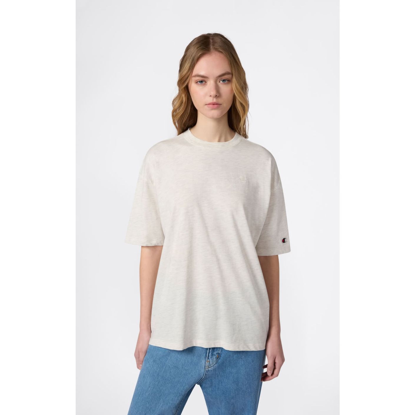 Champion T-Shirt Oversized Crema da Donna