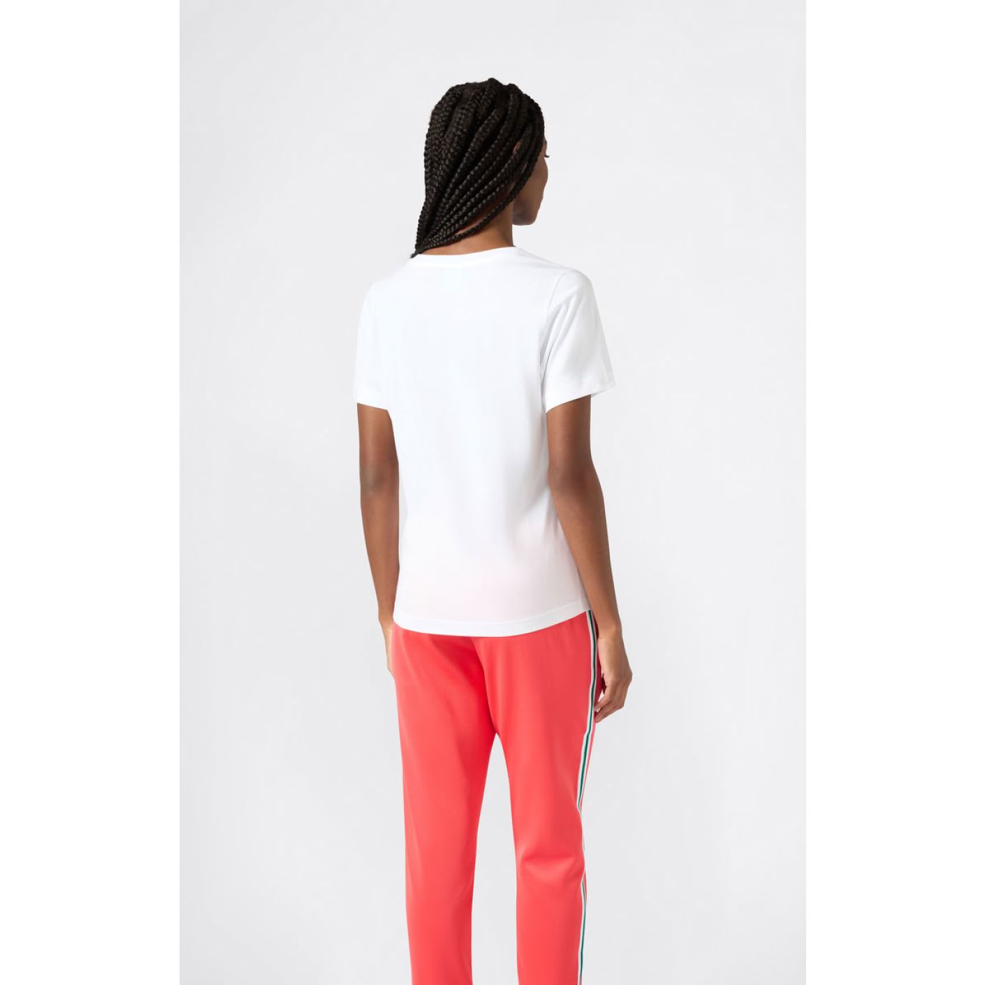 Champion T-Shirt con scollo a V Icons Bianca da Donna