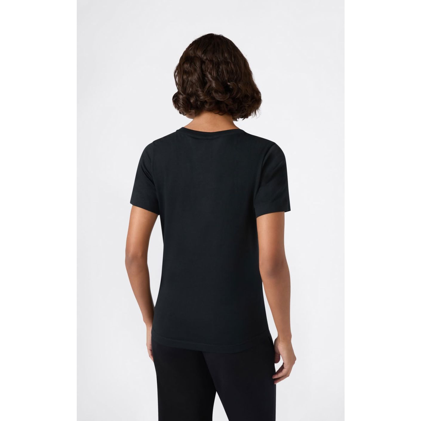 Champion T-Shirt con scollo a V Icons Nera da Donna