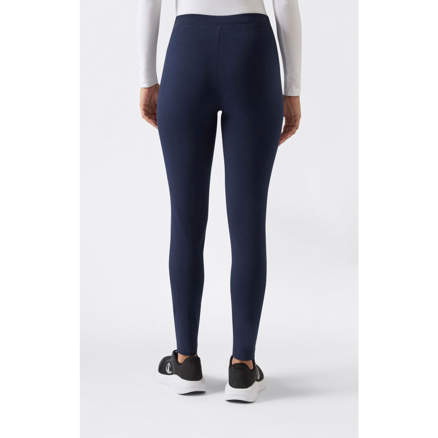 Champion Leggings in cotone elasticizzato Icons Blu Scuro da Donna