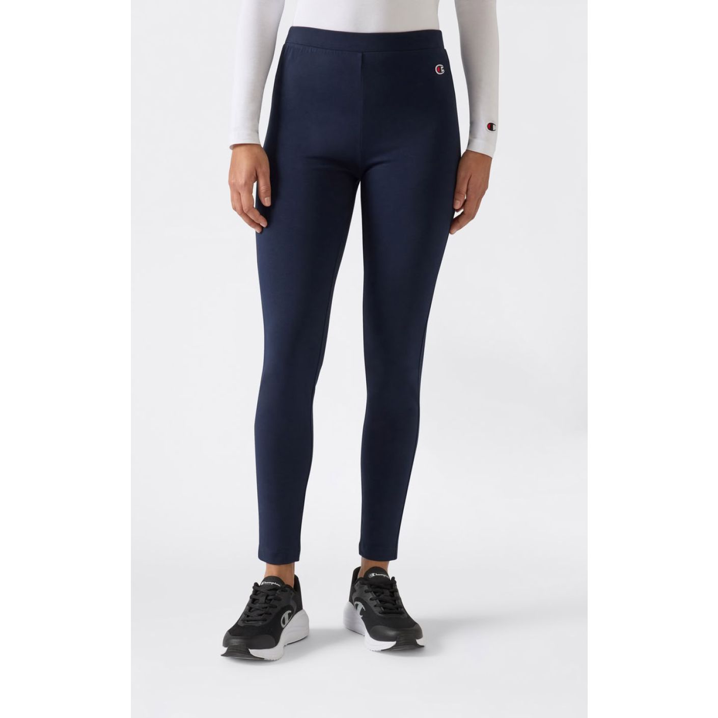 Champion Leggings in cotone elasticizzato Icons Blu Scuro da Donna