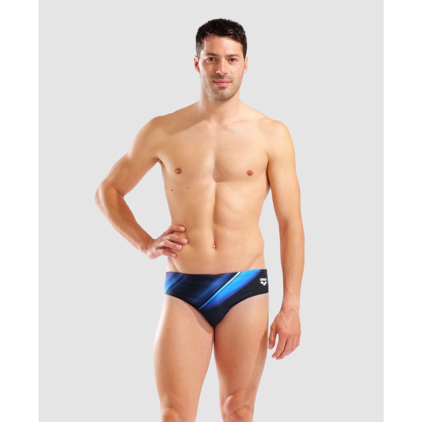Arena Slip da nuoto Light Black/Multi da Uomo