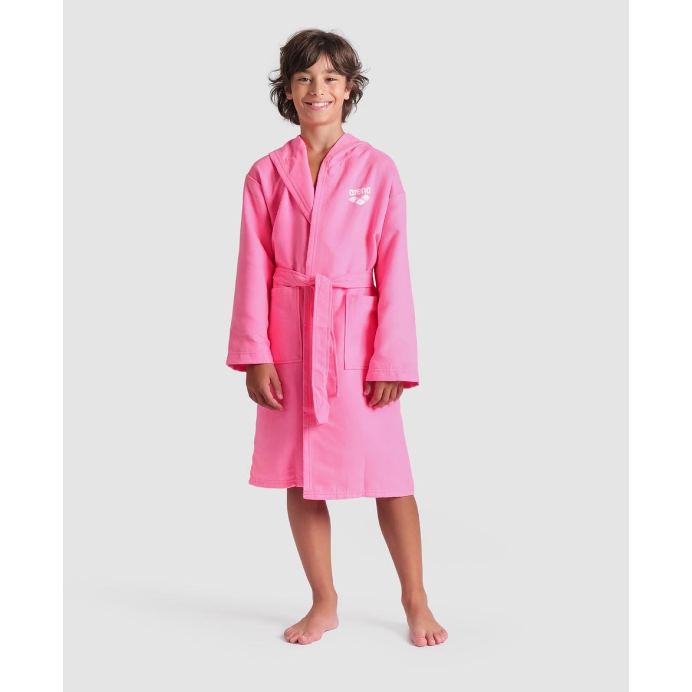 Arena Accappatoio Zeal Junior Shoking Pink/White