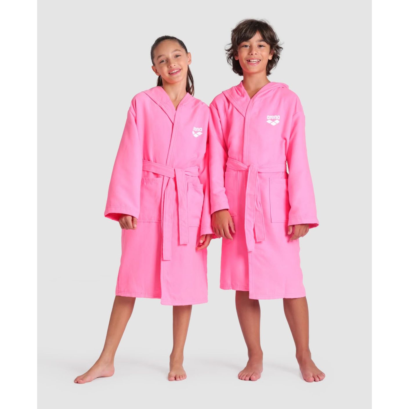 Arena Accappatoio Zeal Junior Shoking Pink/White